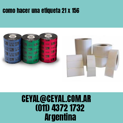 como hacer una etiqueta 21 x 156