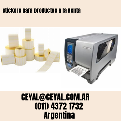 stickers para productos a la venta