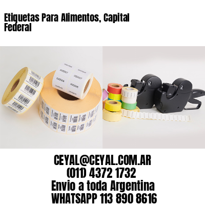 Etiquetas Para Alimentos, Capital Federal