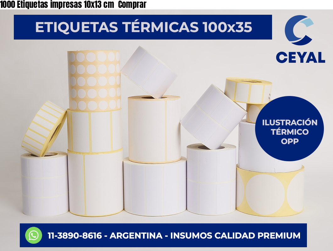 1000 Etiquetas impresas 10×13 cm  Comprar