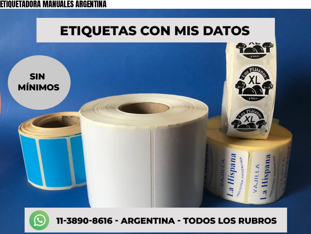 ETIQUETADORA MANUALES ARGENTINA