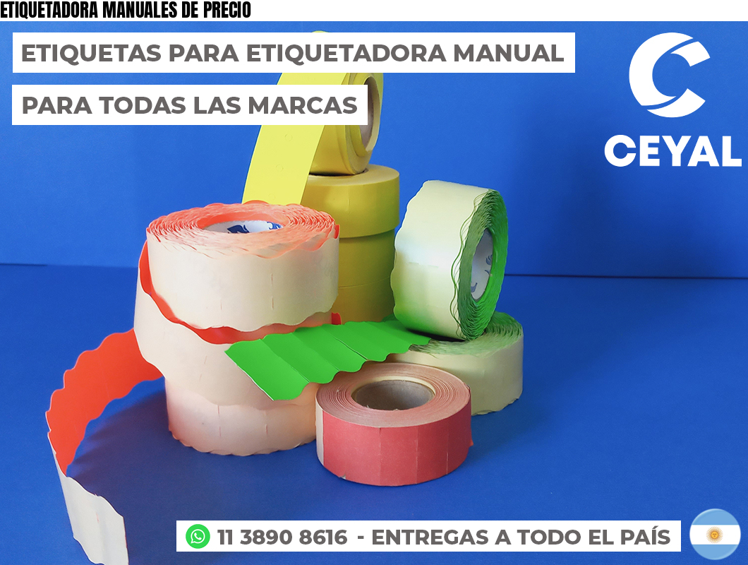 ETIQUETADORA MANUALES DE PRECIO