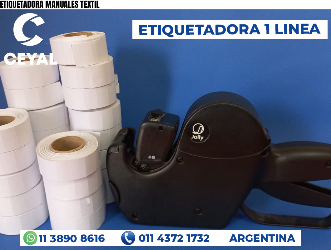 ETIQUETADORA MANUALES TEXTIL