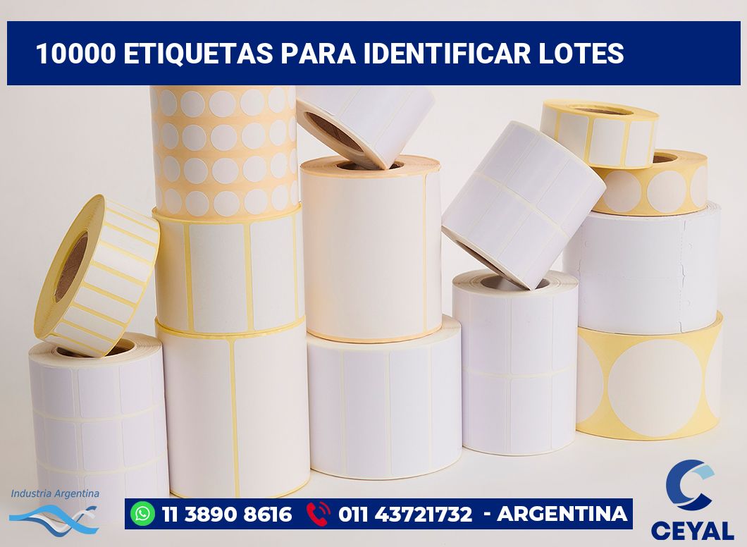 10000 Etiquetas para identificar lotes