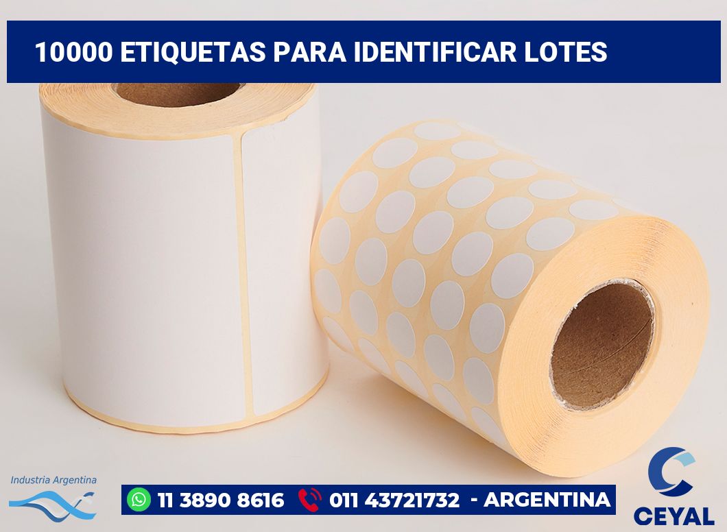 10000 Etiquetas para identificar lotes