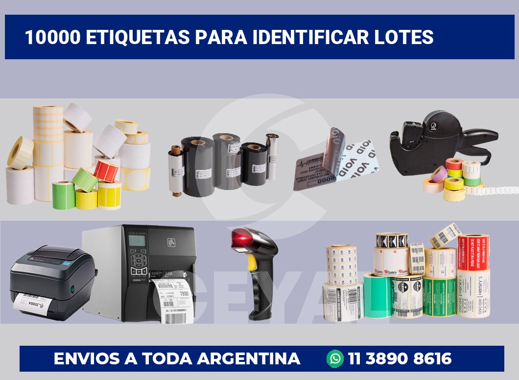 10000 Etiquetas para identificar lotes