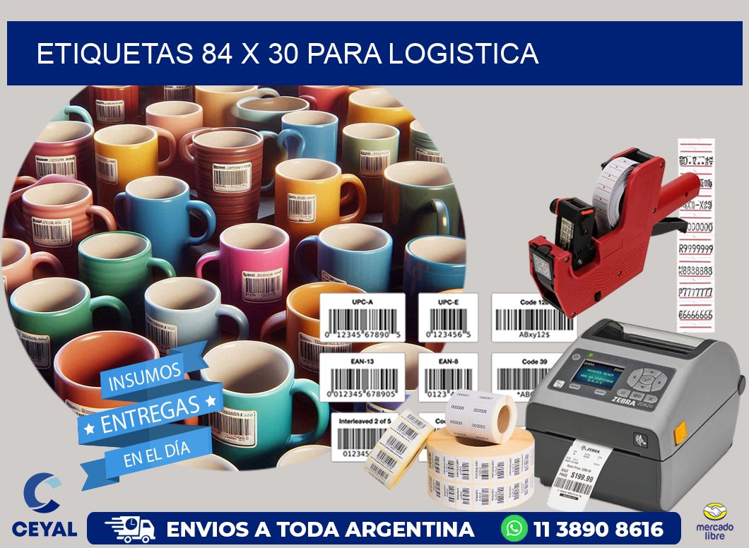 ETIQUETAS 84 x 30 PARA LOGISTICA