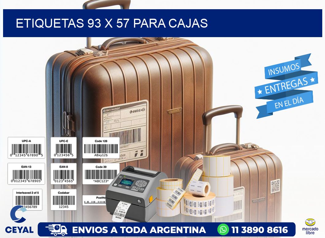 ETIQUETAS 93 x 57 PARA CAJAS