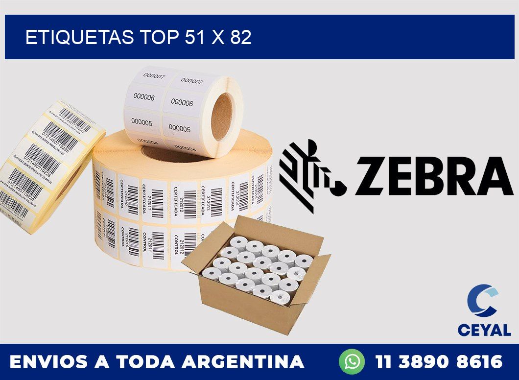 etiquetas top 51 x 82