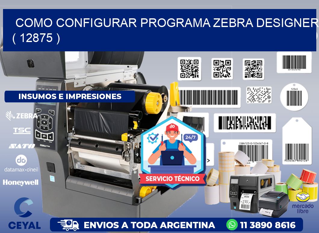 COMO CONFIGURAR PROGRAMA ZEBRA DESIGNER ( 12875 )