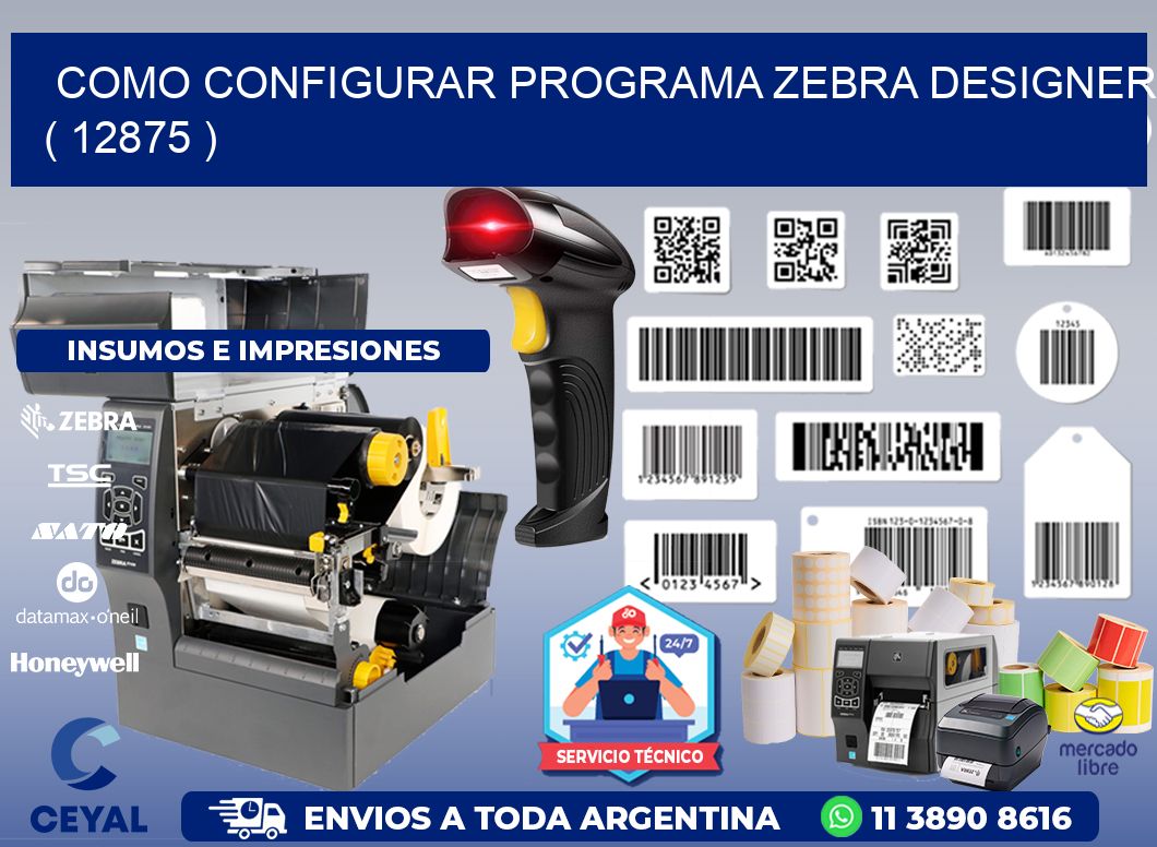 COMO CONFIGURAR PROGRAMA ZEBRA DESIGNER ( 12875 )