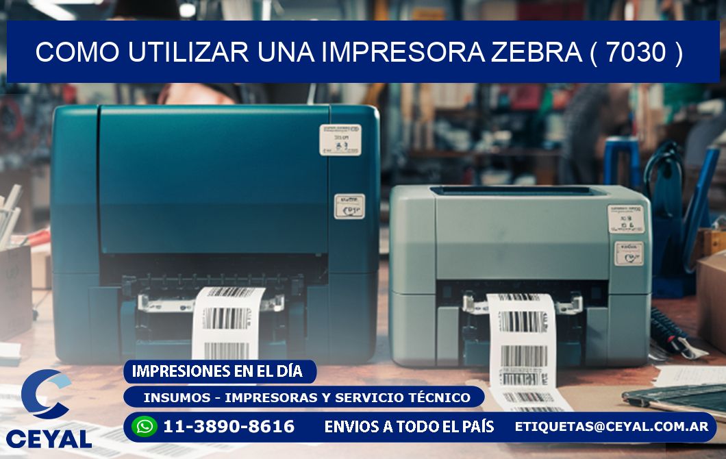 COMO UTILIZAR UNA IMPRESORA ZEBRA ( 7030 )