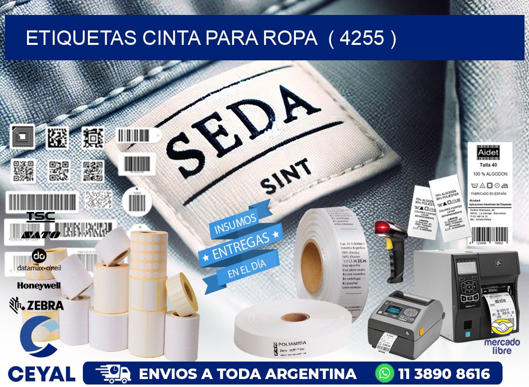 ETIQUETAS CINTA PARA ROPA  ( 4255 )