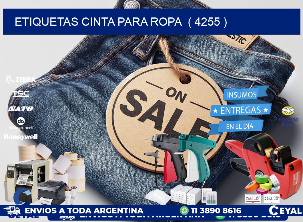 ETIQUETAS CINTA PARA ROPA  ( 4255 )