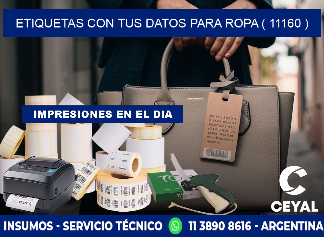 ETIQUETAS CON TUS DATOS PARA ROPA ( 11160 )