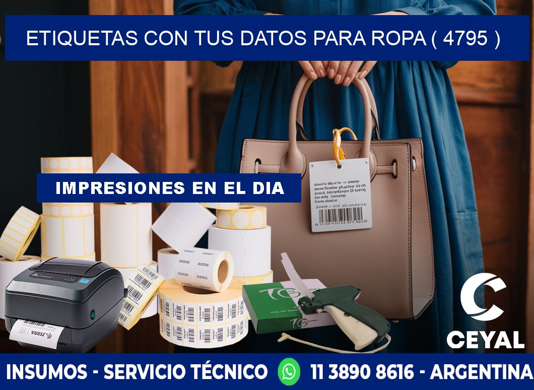 ETIQUETAS CON TUS DATOS PARA ROPA ( 4795 )