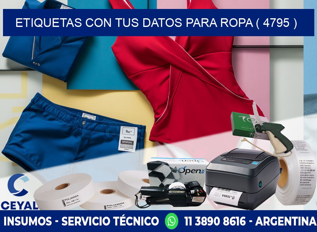 ETIQUETAS CON TUS DATOS PARA ROPA ( 4795 )