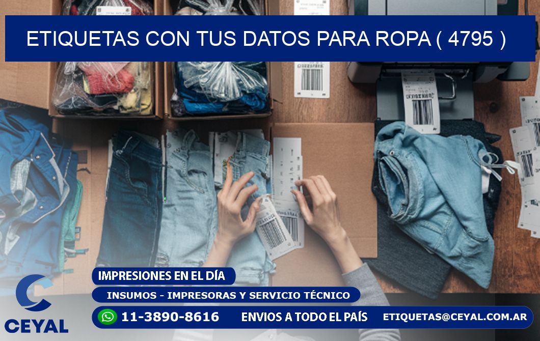 ETIQUETAS CON TUS DATOS PARA ROPA ( 4795 )