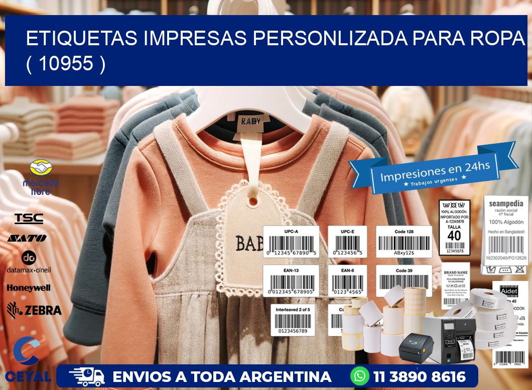 ETIQUETAS IMPRESAS PERSONLIZADA PARA ROPA   ( 10955 )