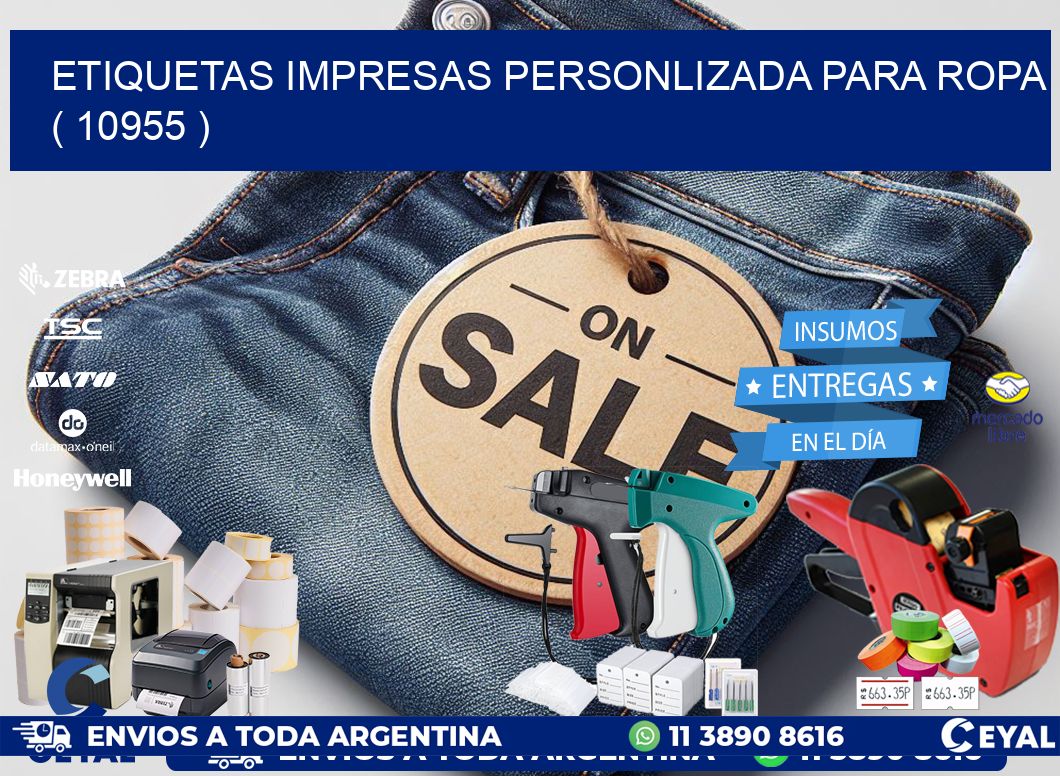 ETIQUETAS IMPRESAS PERSONLIZADA PARA ROPA   ( 10955 )