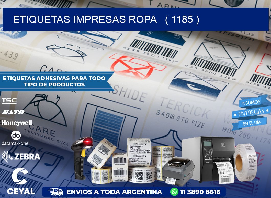 ETIQUETAS IMPRESAS ROPA   ( 1185 )