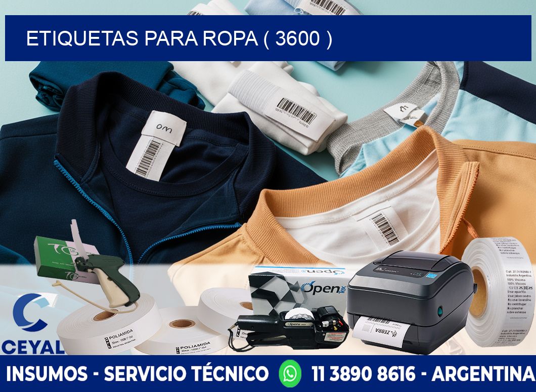 ETIQUETAS PARA ROPA ( 3600 )