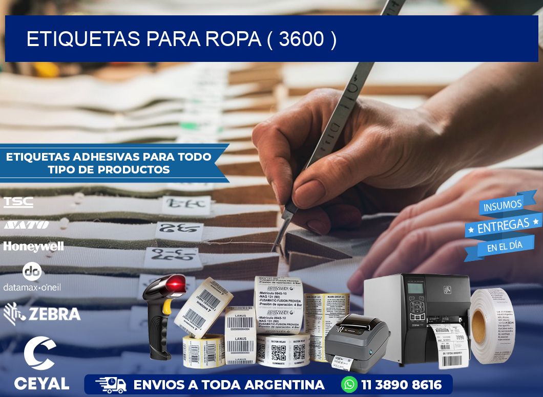 ETIQUETAS PARA ROPA ( 3600 )