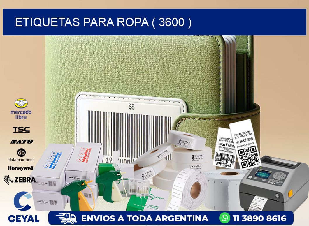 ETIQUETAS PARA ROPA ( 3600 )