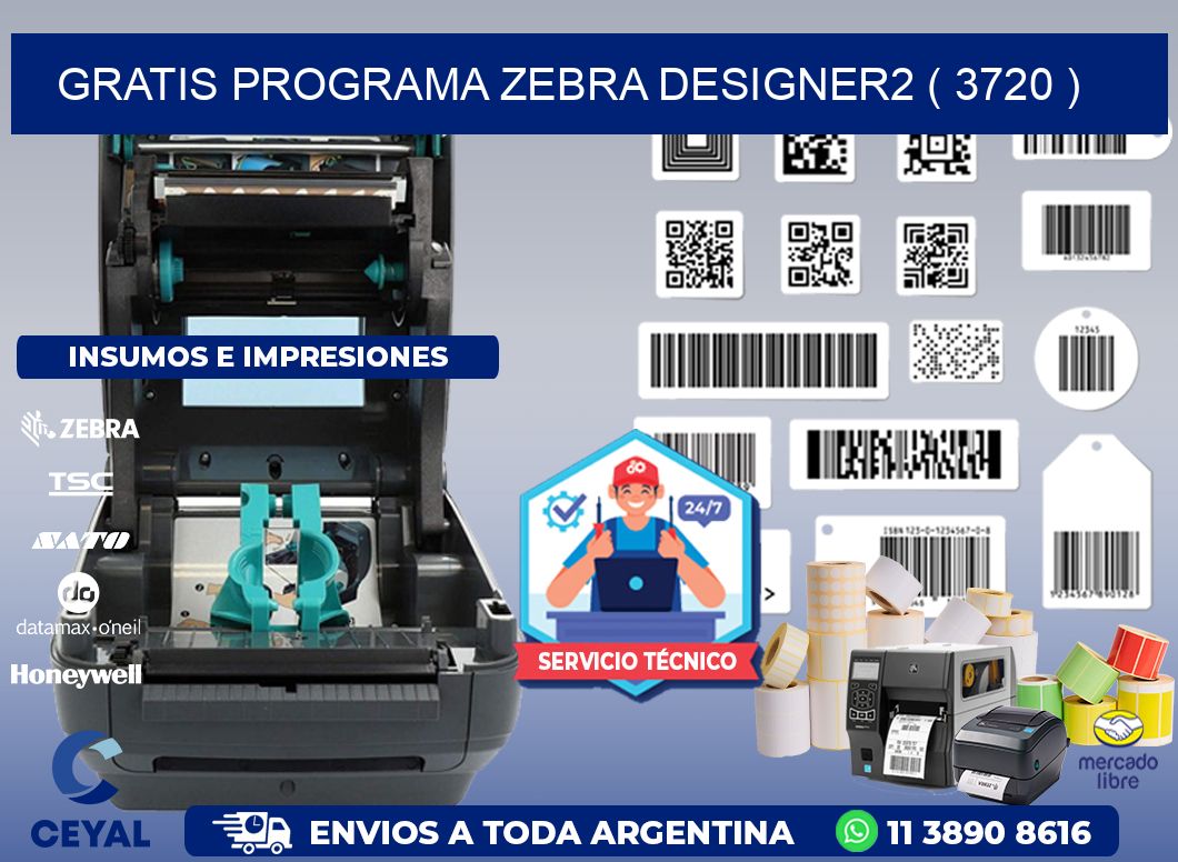 GRATIS PROGRAMA ZEBRA DESIGNER2 ( 3720 )