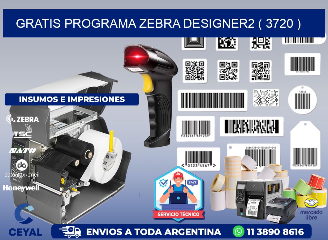 GRATIS PROGRAMA ZEBRA DESIGNER2 ( 3720 )