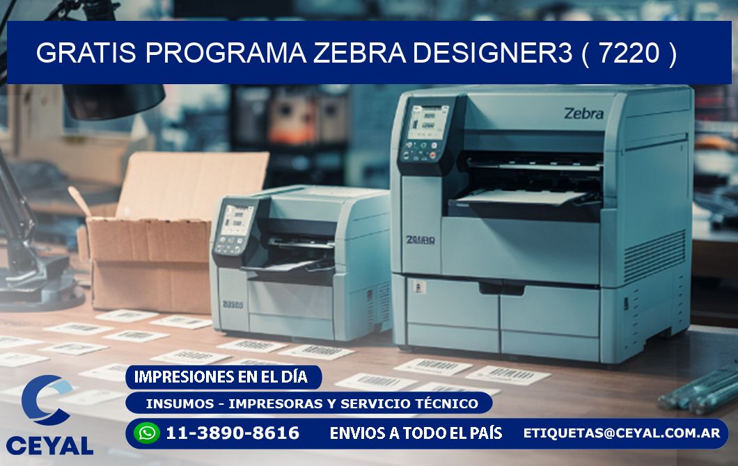 GRATIS PROGRAMA ZEBRA DESIGNER3 ( 7220 )