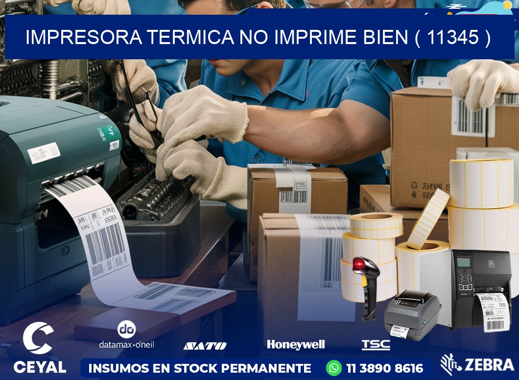 IMPRESORA TERMICA NO IMPRIME BIEN ( 11345 )