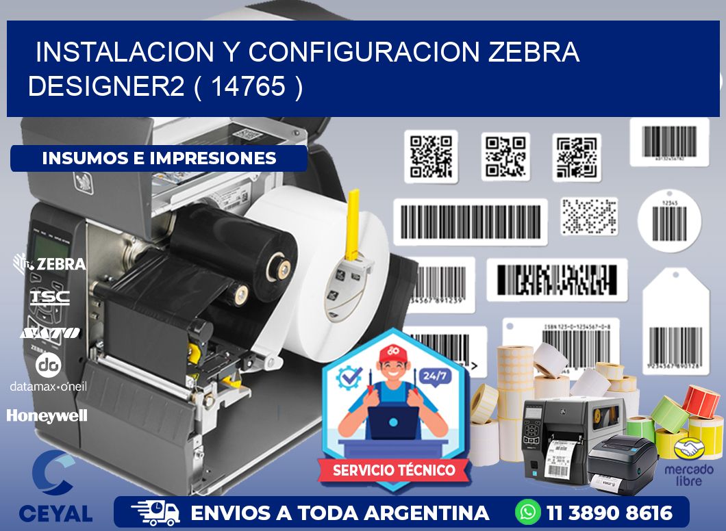 INSTALACION Y CONFIGURACION ZEBRA DESIGNER2 ( 14765 )