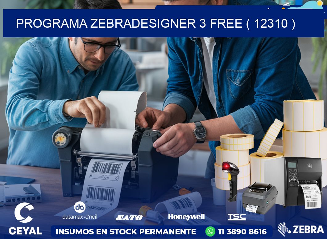 PROGRAMA ZEBRADESIGNER 3 FREE ( 12310 )