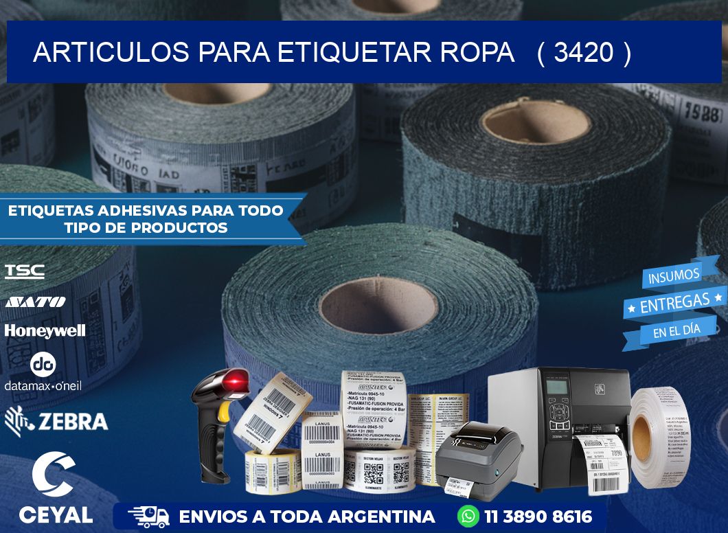 articulos para etiquetar ropa   ( 3420 )