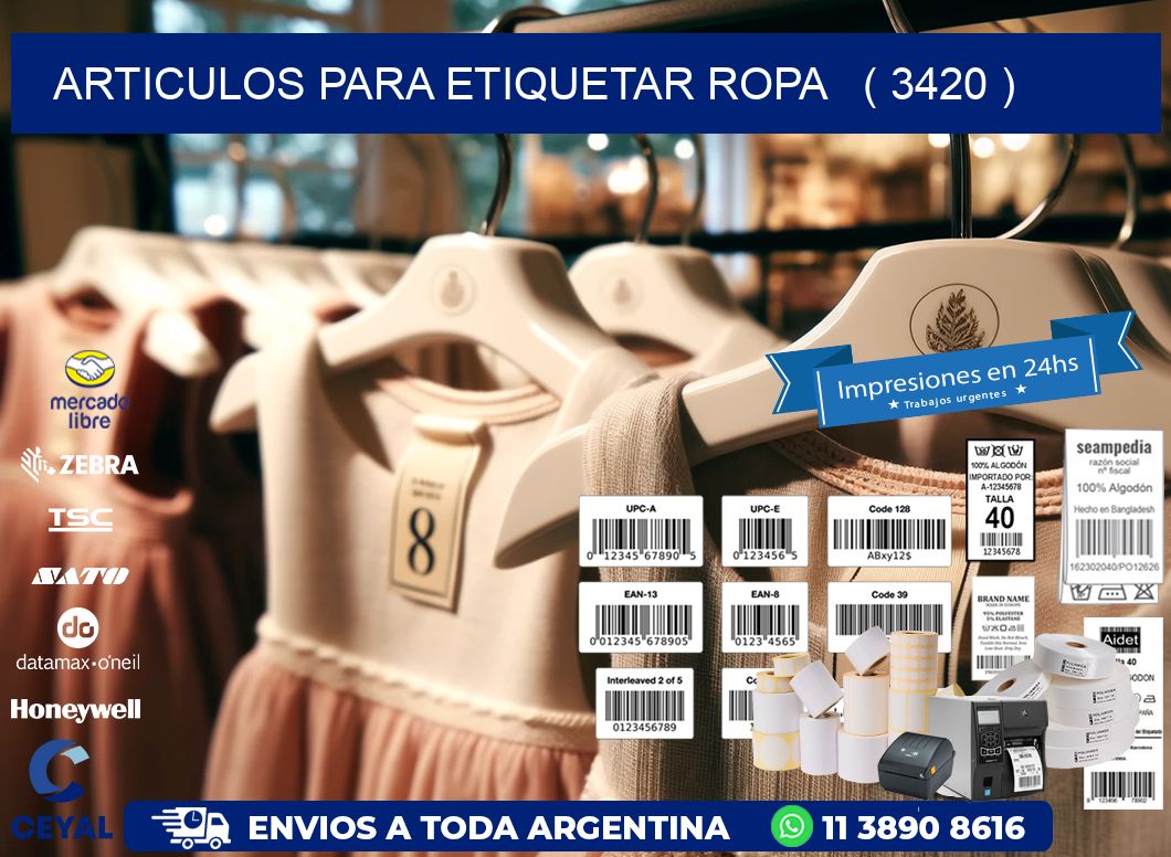 articulos para etiquetar ropa   ( 3420 )