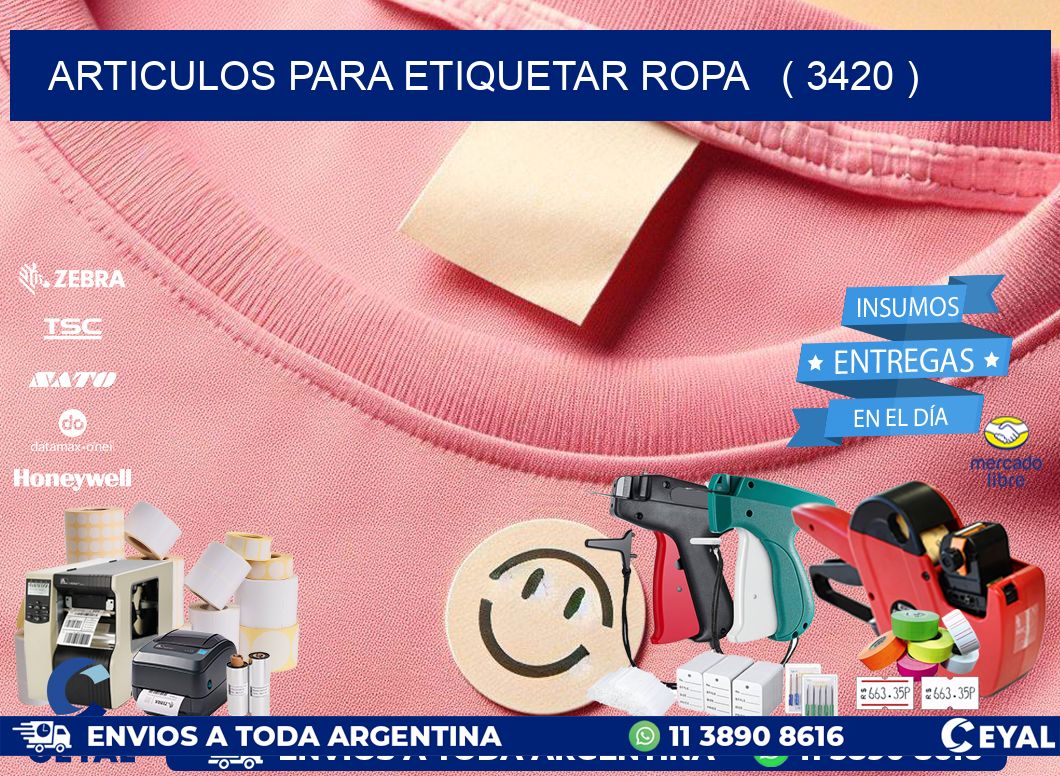 articulos para etiquetar ropa   ( 3420 )