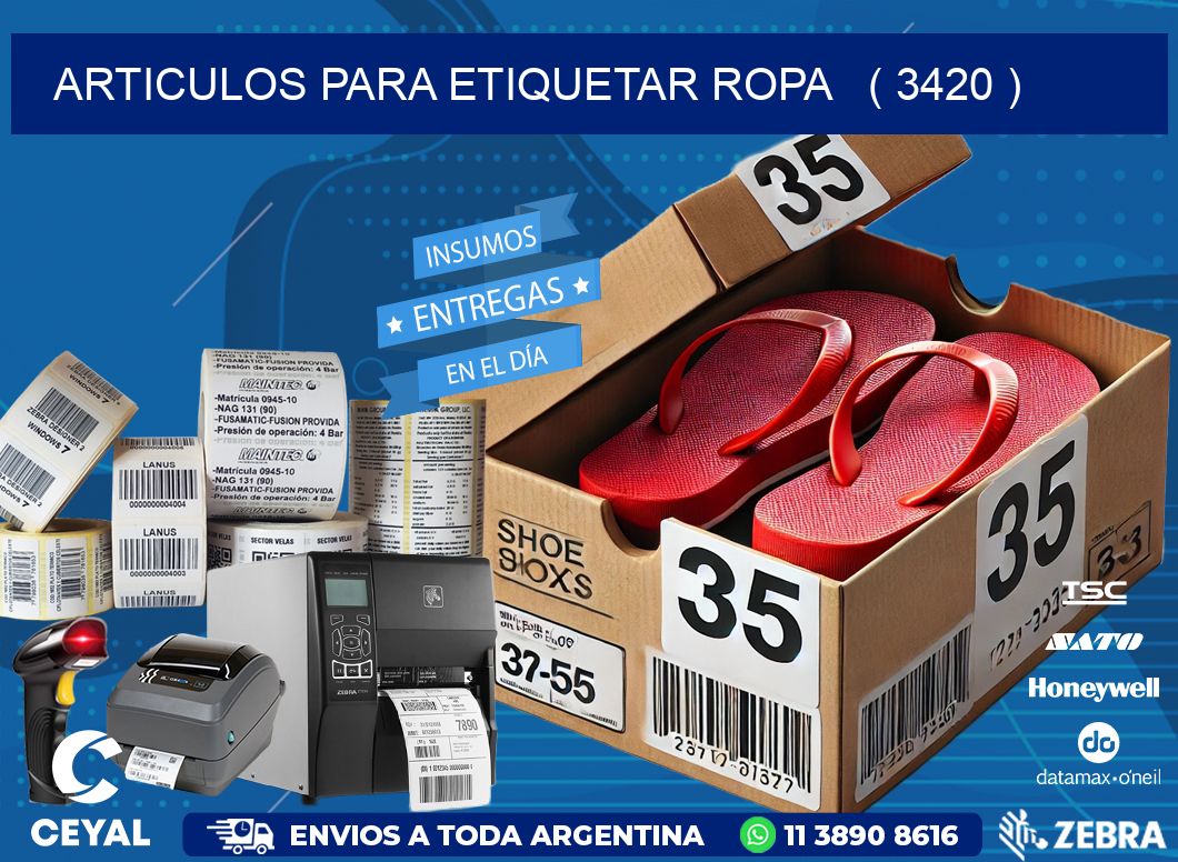 articulos para etiquetar ropa   ( 3420 )