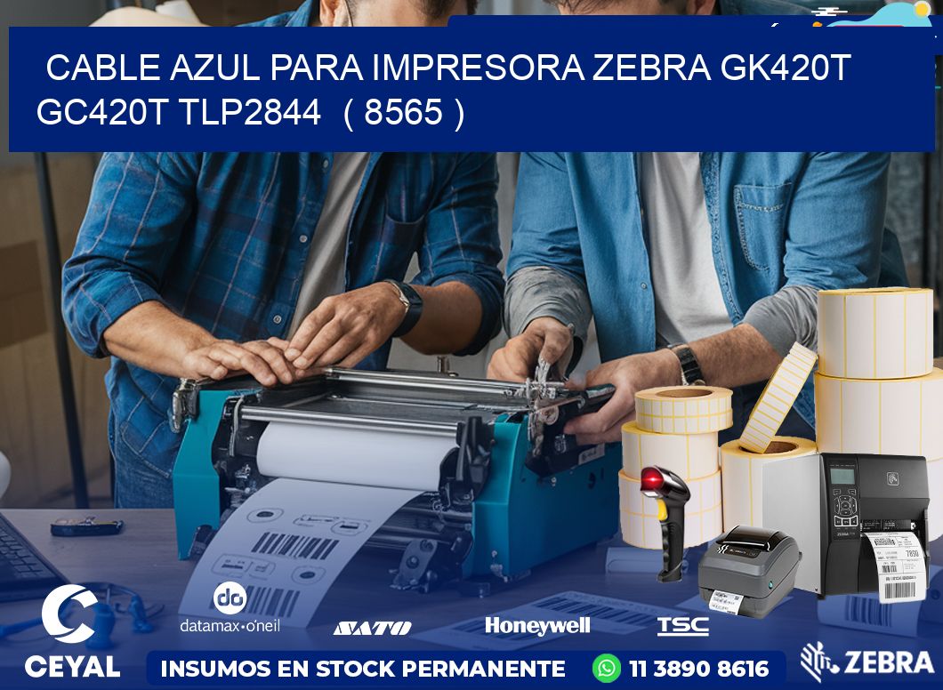 cable azul para impresora zebra GK420T GC420T TLP2844  ( 8565 )