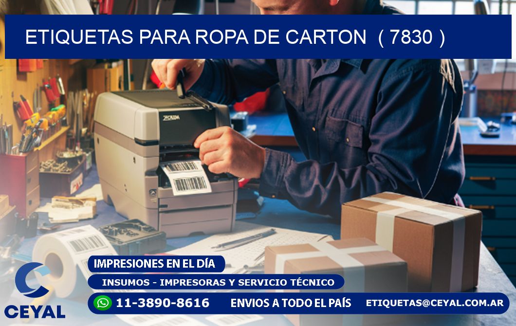 etiquetas para ropa de carton  ( 7830 )