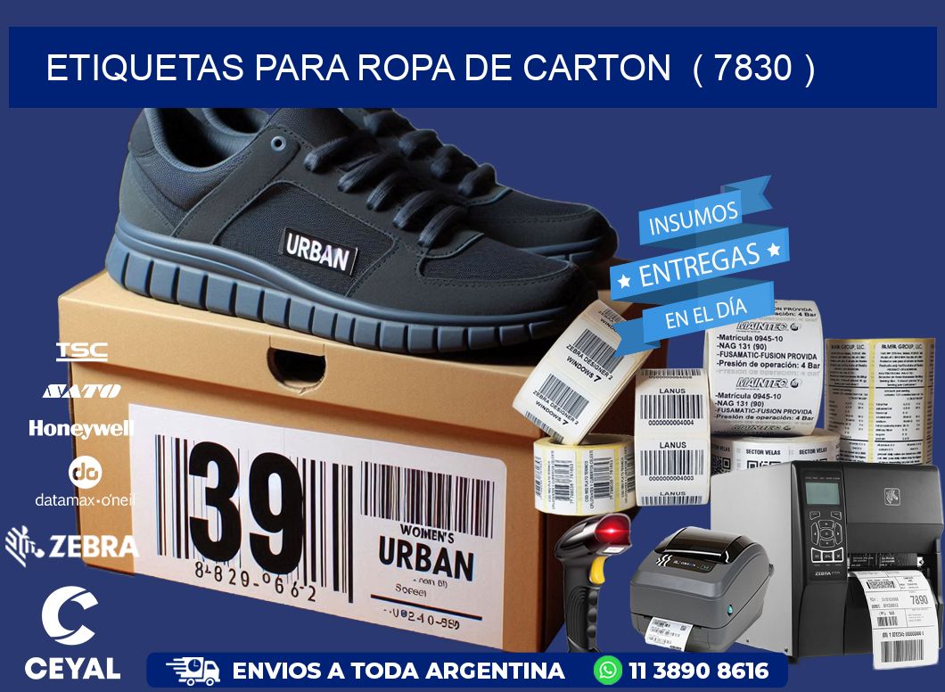 etiquetas para ropa de carton  ( 7830 )