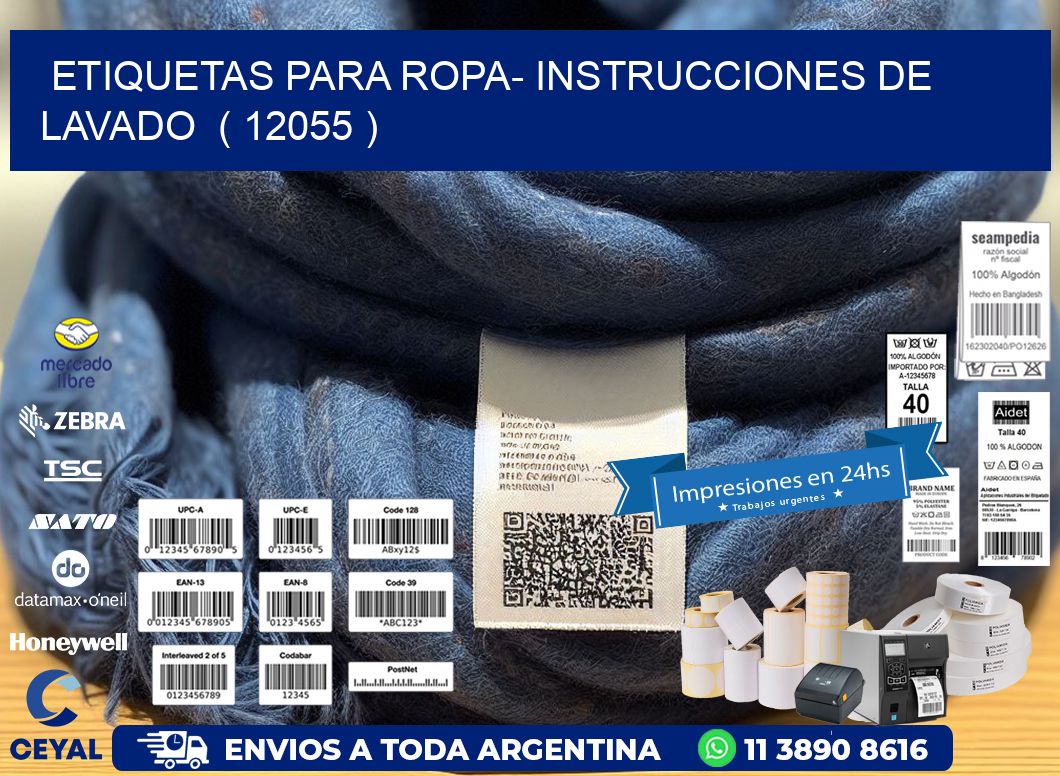 etiquetas para ropa- instrucciones de lavado  ( 12055 )