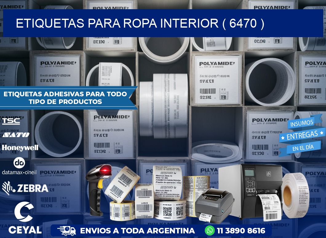 etiquetas para ropa interior ( 6470 )