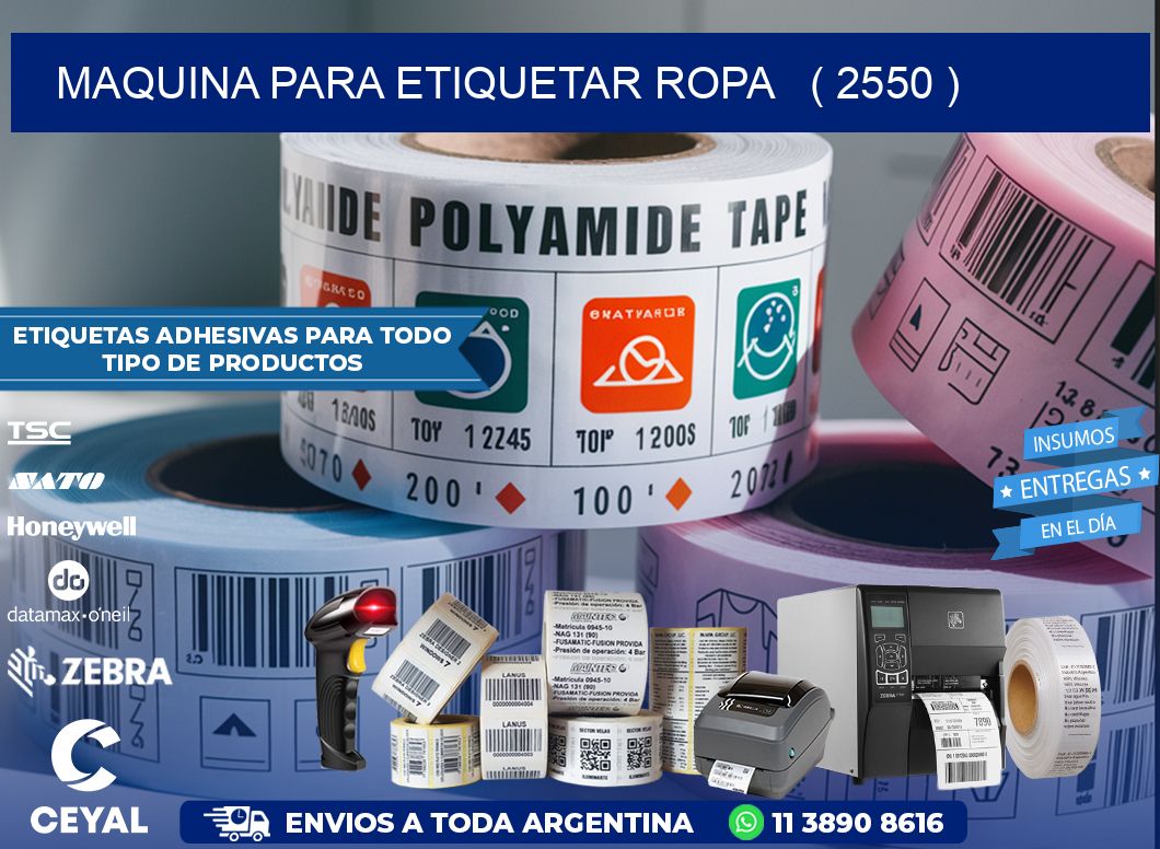 maquina para etiquetar ropa   ( 2550 )