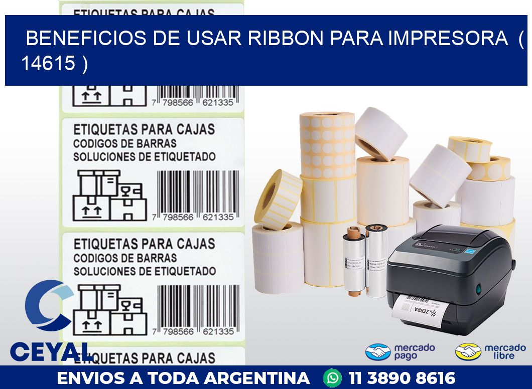 BENEFICIOS DE USAR RIBBON PARA IMPRESORA  ( 14615 )