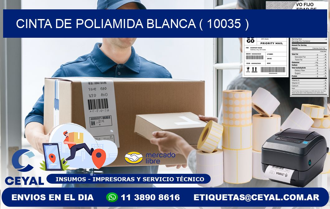 CINTA DE POLIAMIDA BLANCA ( 10035 )