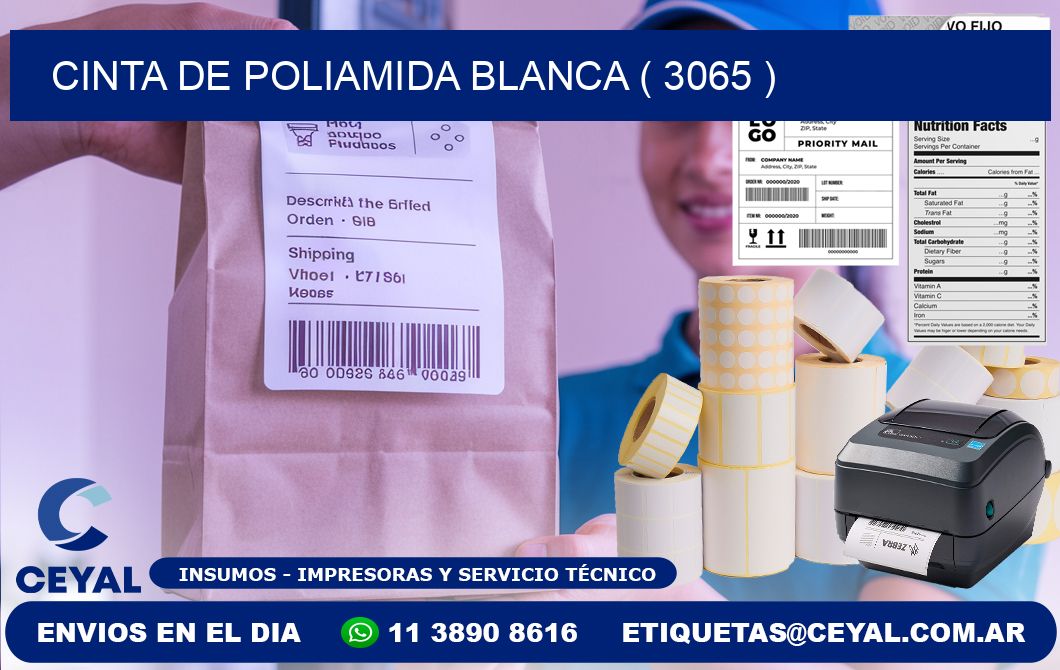 CINTA DE POLIAMIDA BLANCA ( 3065 )