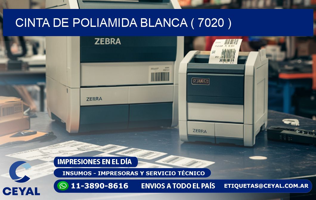 CINTA DE POLIAMIDA BLANCA ( 7020 )