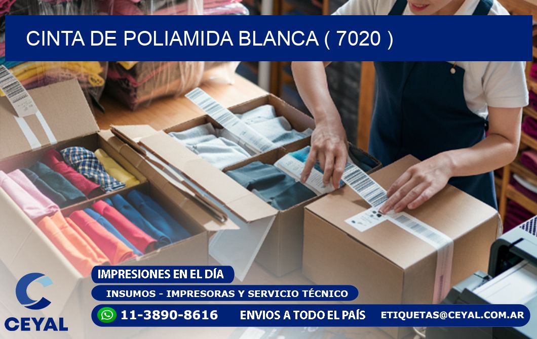 CINTA DE POLIAMIDA BLANCA ( 7020 )