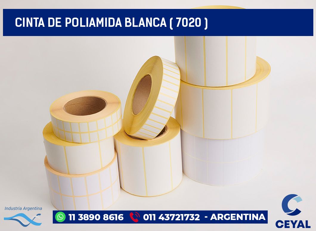 CINTA DE POLIAMIDA BLANCA ( 7020 )